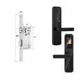 thumbnail image 1 of Door Lock, Tuya Digital Electronic Smart Door Lock With Biometric Camera Fingerprint Smart Card Password Key Unlock ,Easy to Install, 1 of 7