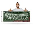 thumbnail image 2 of Farm Fresh Organic Vegetables Banner Sign 18 Inch x 48 Inch | 13 oz Vinyl with Metal Grommets | Heavy-Duty Single-Sided Outdoor Durable Printed High-Quality Weatherproof | Made in the, 2 of 6