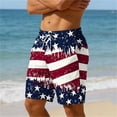 thumbnail image 6 of Goodtrade8 Summer Swimming Trunks for Men Board Shorts Swimwear Casual July 4th Independence Day Pockets American Flag Mens Shorts,Size: L, 6 of 6