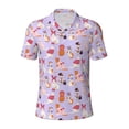thumbnail image 2 of Daiia Fashionable Cats Pattern Men’s Polo Shirts,Solid Deck Shirt,Classic Fit, Breathable Cotton Polo for Casual and Sport Wear-4X-Large, 2 of 7