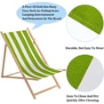 thumbnail image 5 of 1pcs Beach Sling Chair Replacement Canvas Yellow Green and White Stripes Chair Cloth 435 * 1165mm Chair Fabric Reclining Sling Replacement for Sunbathing Garden Courtyard DIY, 5 of 6