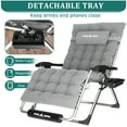 Techmilly 33" XXL Zero Gravity Chair Oversized Patio Lounge Chair