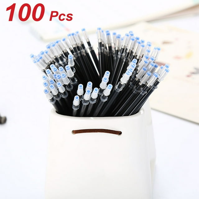 Btomtd Pen Core Replacement Set For Writing 100 Pcs 5ml, Black