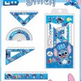 thumbnail image 3 of Disney Stitch 4pcs Straight Scale Ruler Triangle Plate Measurer Stationary Set Students School Supplies Accessories Kawaii Gift, 3 of 6