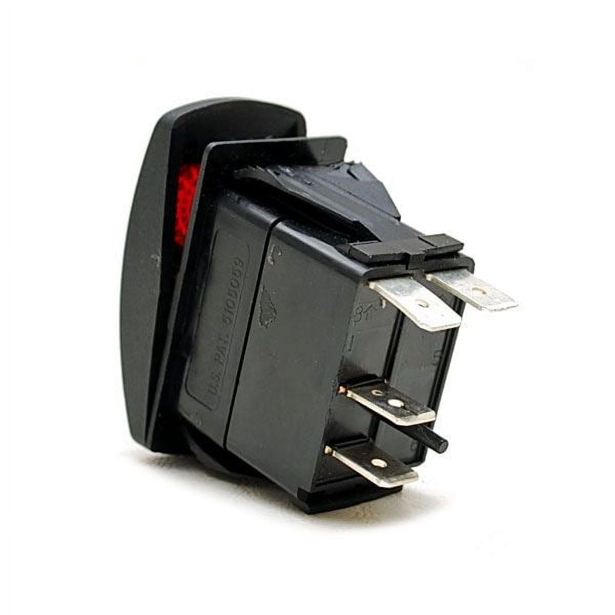 Carling On/Off Contura V Boat Rocker Switch | Blank 4 Spade 12V Lit