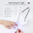 thumbnail image 2 of U V Light for Nails–9W Wireless Rechargeable Handheld U V Lamp With Bendable Magnetic Stand & 2500mAh Sixfold Capacity Battery LED Nail Lamp Portable Mini Nail Dryer for Curing Gel Nail Art, 2 of 5