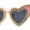 Pink / Black, variant on Womens Rhinestone Jewel Trim Classic Cat Eye Heart Shape Sunglasses Black Smoke