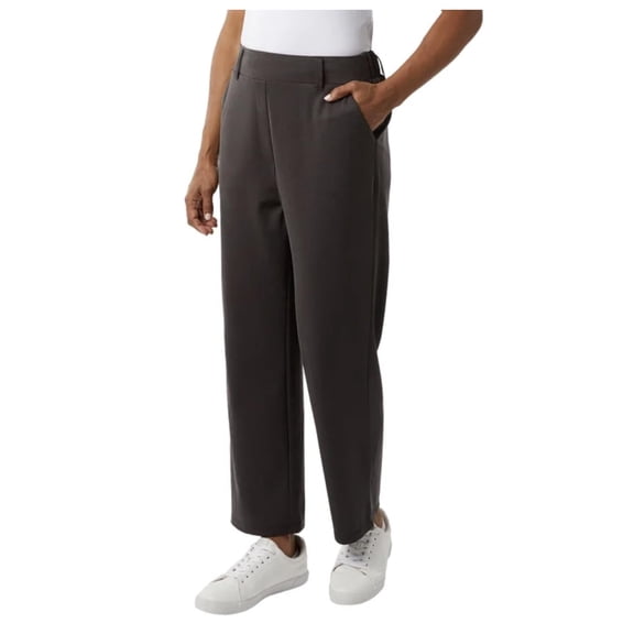 32 Degrees Cool Women's Stretch Twill Pull On Pant with Pockets (US, Alpha, Medium, Regular, Regular, Gray)