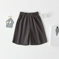 thumbnail image 2 of Jalioing Boys Girls Cotton Sweat Shorts Elastic Waist Loose Basic Athletic Shorts Summer Plain Sport Shorts, 2 of 3