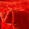thumbnail image 2 of Shubozy Luxury 2 Ply  Korean Style Mink Fleece Blanket – King  Size, Embossed Plush Bed Blanket, Red, 2 of 6