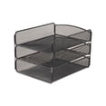thumbnail image 2 of Onyx Desk Tray 3 Sections, Letter Size Files, 9.25" x 11.75" x 8", Black, 2 of 3