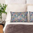 thumbnail image 7 of Silk Pillow Case for Hair And Skin Queen - Painted Palm Leaf Parrot Cooling Sleep Throw Pillow Covers Standard Size 20x30in, comfort Satin Pillowcase with Zipper for Women Men, 7 of 7
