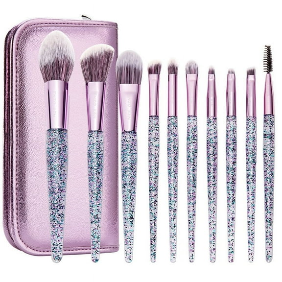 Makeup Brush Set Complete Set of 10 Brushes Eyeshadow Brush Set Ultra Soft Face Makeup Tools