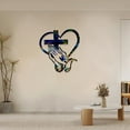 thumbnail image 4 of Elegante Decoración de Pared En Forma de Corazón | Arte de Pared de Silicona con Símbolo de Manos Abrazadas | Diseño Holográfico para Armar | 1 Unidad, 4 of 6