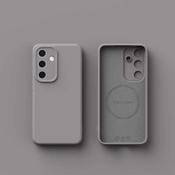 Decase for Samsung Galaxy S25 Soft TPU Shockproof Case,Flexible Slim Silicone Back Cover, Anti-Scratch Shock-Absorbent Protective Phone Case,Lightgray