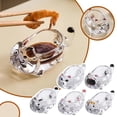 thumbnail image 2 of Plat Mignon en Verre Cristal pour Assaisonnement et Trempette de Chat, 2 of 8
