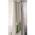 thumbnail image 3 of Decorative Chainette Double Tassel Curtain and Drapery Tieback / Holdback, 4" Tassel (10cm), 29" Spread (73.5cm) # CDCT, Spring Medley Green #20 (Forest Green, Sage Green, Light Yellow) Set of 4, 3 of 4