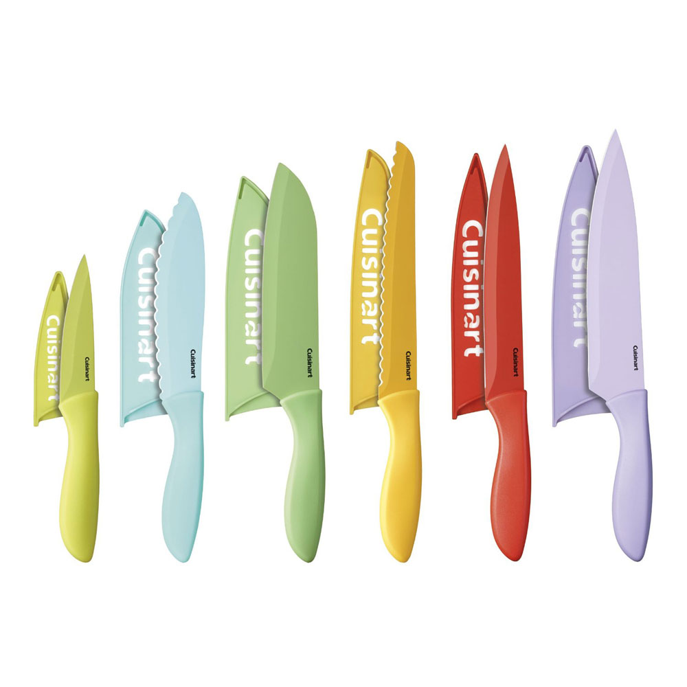 Cuisinart C55-12PCER1 Advantage Color Collection 12-Piece Knife Set with Blade Guards, Multicolored - 2 Pack - image 2 of 3