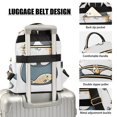 thumbnail image 3 of FORMRS Mini Backpack Purse for Women Travel Daypack Casual Shoulder Bag, Blue Cute Cat, 3 of 7