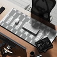 thumbnail image 2 of Long Mouse Pads for Desk,Grey and White Arrow Feather Pattern Desk Mats on Top Of Desks, Desk Mouse Pad Extra Large with 3mm Non-Slip Base and Stitched Edge for Gaming,Office,Work,Home 35.4"x15.7", 2 of 6