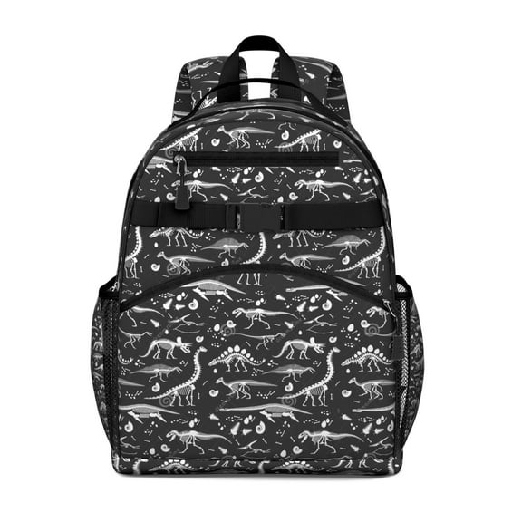Dinosaur Print Design Toddler Backpack with Colorful Watercolor Roaring Dino and Nature-Inspired Art