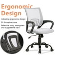 thumbnail image 7 of BestOffice Mesh Swivel Office Desk Chair, White, 7 of 7