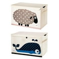 thumbnail image 1 of 3 Sprouts Collapsible Toy Chest Storage Bin for Playroom, Sheep & Whale (2 Pack), 1 of 6
