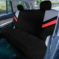 thumbnail image 4 of FH Group Universal Fit Red Car Seat Covers, Minimalist Flat Cloth Seat Protector for Trucks, SUVs & Vans, Washable - Full Set, 4 of 8