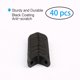 thumbnail image 4 of Soporte de Ángulo Metálico Negro en Forma de L de 0.63''x0.63'' con Tornillos, 40pcs, 4 of 7