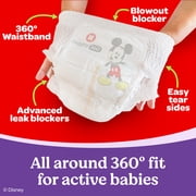 Huggies Little Movers HuggFit 360° Baby Diapers with 360° Waistband, Size 6 (35+ lbs), 48 Count (Select for More)