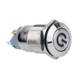thumbnail image 1 of Interruptor de botón pulsador cvamiento a prueba de vandalismo ligero de alimentación 12 V encendido / apagado 12 mm Soledad Interruptor de botón pulsador de metal, 1 of 8