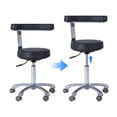 thumbnail image 3 of golytefs Medical Stool with Wheels And Backrest Height Adjustable Rolling Stool Salon Shop Home And Medical Dental Assistant Chair (without Foot Rest), 3 of 8
