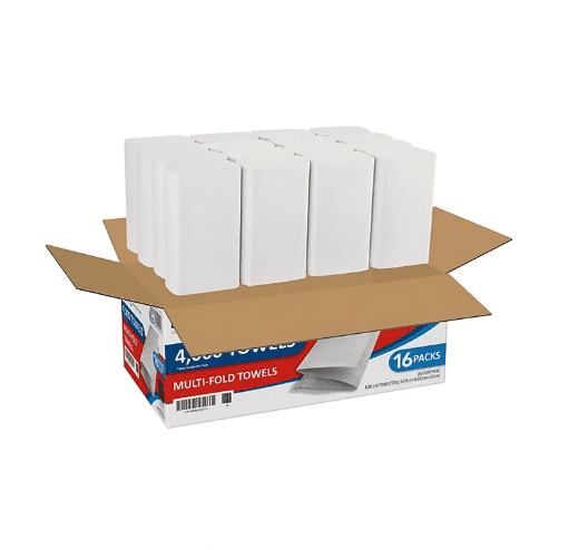 Marathon Multifold 1-Ply Paper Towels, 9.2" x 9.4" (250 towels/pk., 16 pks.)