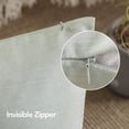 thumbnail image 4 of Deconovo Fundas de cojines decorativas - Juego of 4 Soft Linen Cushion Covers, Machine Washable Pillowcases for Sofa, Pastel Green, 12x20 Inch, 4 of 7