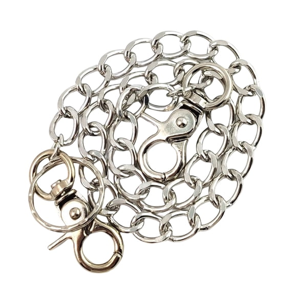 Sonducket Cadena de cinturón de cintura portátil de moda reemplazo de Color sólido antioxidante decorativo cadenas de actuación accesorios de adorno Accesorios de disfraces Corto Plata 37cm Sonducket AP014011-03