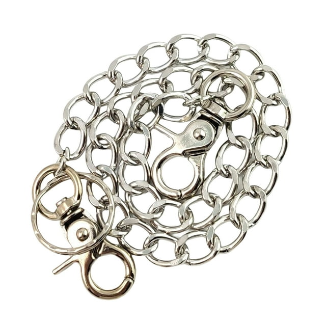 Qarigey Cadena de cinturón de cintura de aleación, reemplazo de moda, Color sólido, hombres, mujeres, fotografía, cadenas de actuación, accesorios Accesorios de disfraces Corto Plata 37cm Qarigey AP014011-03