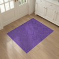 thumbnail image 3 of ODIKA 3'x5' Washable Throw Rug Stain Resistant, Low Profile, Non-Slip Plum Purple Deep Tone Gradient Chain Decorative Fuzzy for Entryway, Kitchen, Mudroom, 3 of 7