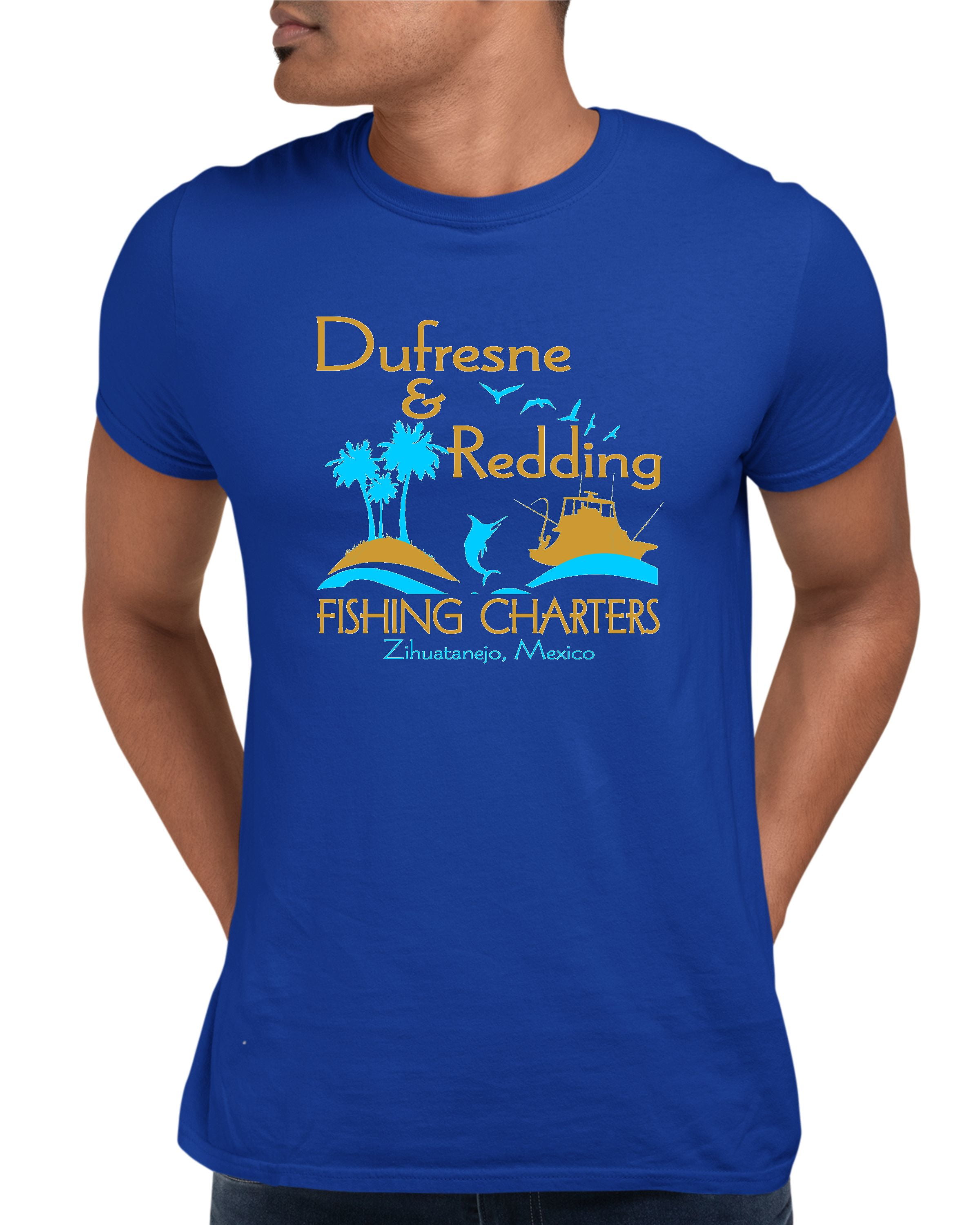 Adult Dufresne & Redding Fishing Charters Funny TShirt