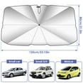 thumbnail image 3 of Car Windshield Sun Shade Umbrella Foldable Reflective Sunshade for Car Front Window Blocks UV Rays Heat Keep Vehicle Cool, 3 of 9