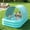 102" X 65"-green, variant on Inflatable Pool with Canopy, Swimming Pool for Adults, Large Blow Up Pool Ideal for Family Backyard Garden Party, Outdoor Summer Fun, 102" x 65" x 22"(Green)