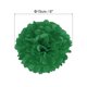 thumbnail image 2 of Uxcell Pom Poms de Papel Flores Bola de Papel para Decoración de Fondo de Fiesta Verde Oscuro 6", 2 of 7