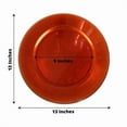 thumbnail image 2 of Efavormart 24 pcs 13" Orange Round Charger Plates Dinner Chargers for Tabletop Decor Holiday Wedding Catering Event Decoration, 2 of 10