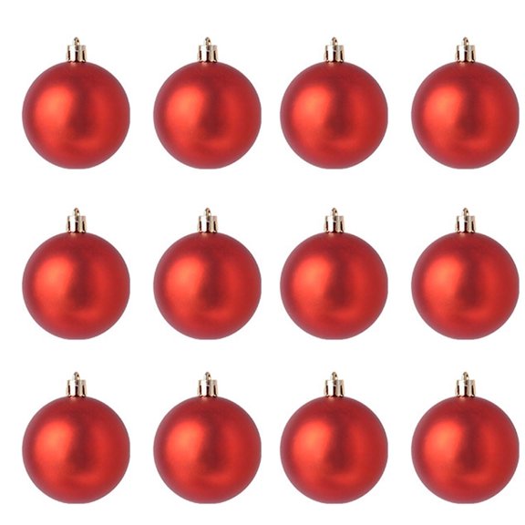 GFHFHITJ 12 Pcs Christmas Ball Set, 3cm Shatterproof Christmas Tree Decoration Ornaments Hanging Ball for Holiday Party Celebration Indoor
