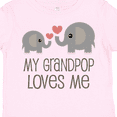thumbnail image 4 of Inktastic My Grandpop Loves Me Elephant Boys or Girls Toddler T-Shirt, 4 of 5