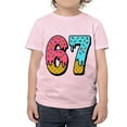 thumbnail image 6 of Niogvi Six Seven Funny Gesture Graphic Tees,67 T-Shirt Suitable For boys girls,Pink 100cm, 6 of 6