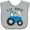 AC-Heather Grey, variant on Inktastic Farmer Tractor Little Bro Boys Baby Bib