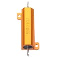 thumbnail image 2 of 50W 0.1 Ohm Aluminium Housing Chassis Mount Wirewound Power Resistor Glod 2pcs, 2 of 4