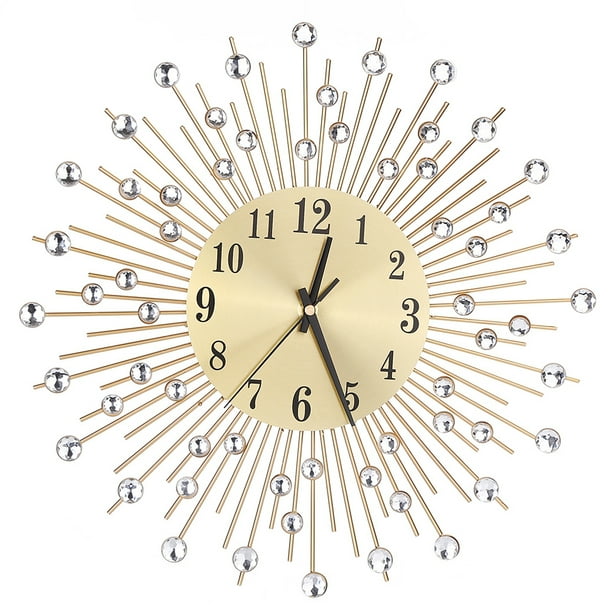 3D Wall Clock Diamonds Decorative Clock Wall Clock Living Room Decor