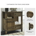 thumbnail image 4 of Signature Design by Ashley Roybeck Accent Storage Cabinet with Drawers and Shelves, Light Brown, 4 of 7