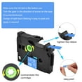 thumbnail image 7 of GREENCYCLE 4PK Compatible for Brother P-touch White on Blue 6mm 8m TZ TZE TZe-515 TZ-515 TZe515 TZ515 Laminated Label Tape, 7 of 7